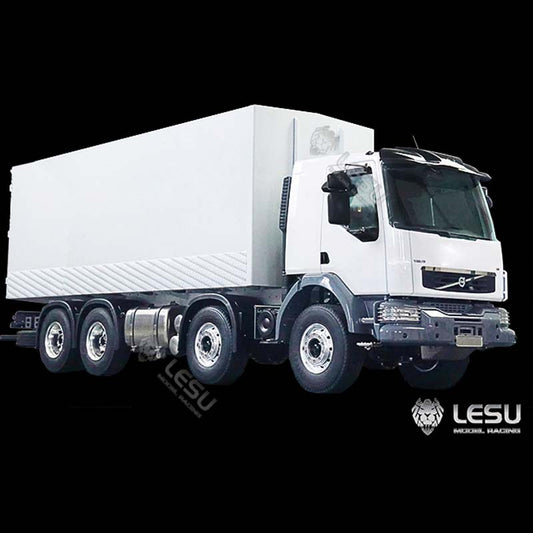 LESU 1/14 VM 8*4 Metal Fully Enclosed RC Truck Radio Controlled Lorry Cars Chassis Unassembled Cabin Motor ESC Servo Light