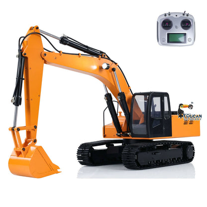 US Stock JDMODEL 1/12 Hydraulic Excavator 4200XL Assembled Tripper Bucket RC Hobby Grade Truck Pump Tube Tracks Radio W/O Battery Sound
