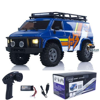 In Stock 4WD Hobby Plus 1/18 RC Rock Crawler CR18P 1810503 2Speed Electric Radio Controlled Off Road Vehicle Portal Axle FlySky Radio
