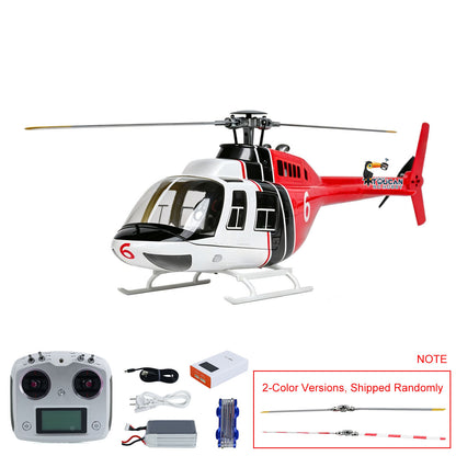 TOUCAN RC HOBBY RC Scale Army Helicopter FLYWING 206 V3 RTF Smart Drone Brushless Motor Painted and Assembled GPS EEP Carrying Case