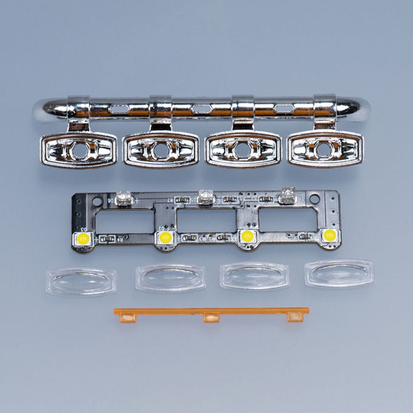 1/14 Plastic Front Face 5V Spotlight for DIY Tamiya SC 770S Remote Control Tractor Truck 56368 56371 RC Lorry Car Model Parts