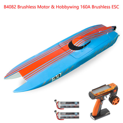 135KM/H RC High Speed Racing Boats DTRC E33 Kevlar Watercraft Model Speedboat Cooling System RTR Battery Dual Brushless Motor