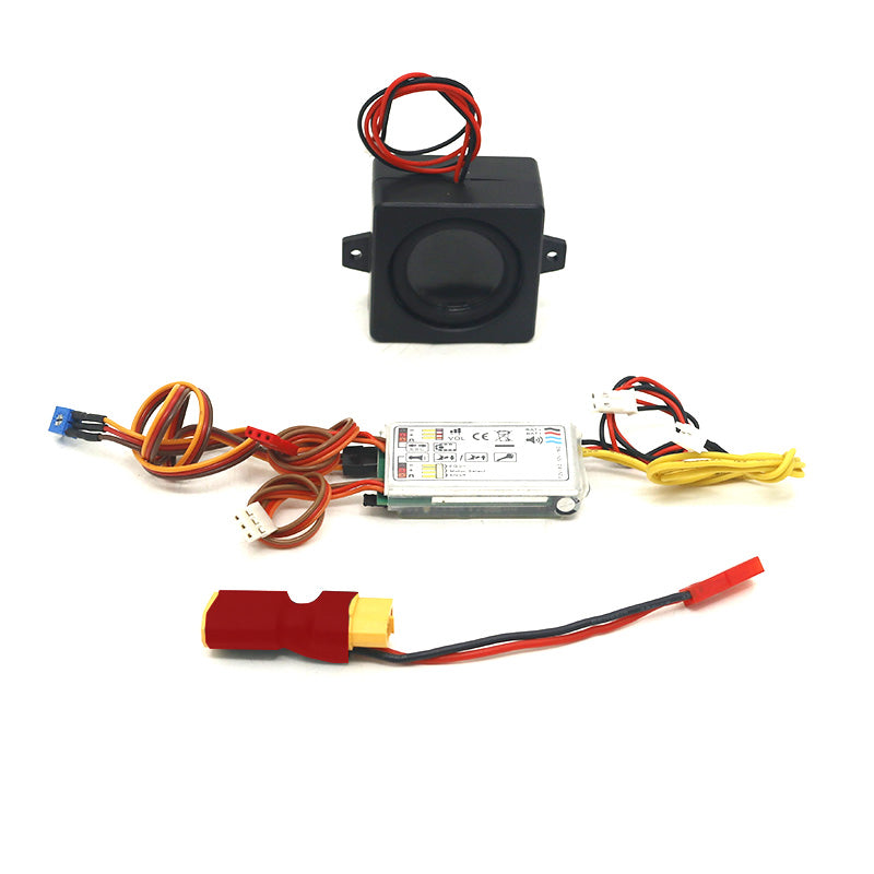 JDModel Light System Guard Rotating Lights 201/3T MAX Sound System for 1/14 Hydraulic RC Construction Vehicles Excavator Loader ZW370 Forklift JDM-121 Bulldozer JDM-198