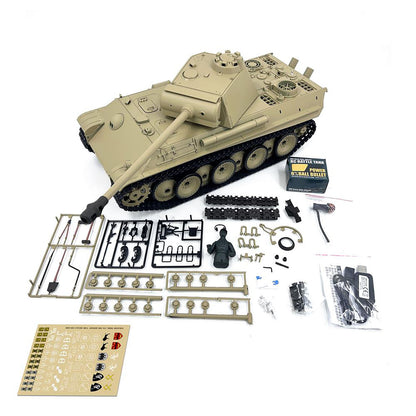 Henglong RTR 1/16 7.0 RC Tank German Panther G 3879 Steel Gearbox BB IR Sound Smoking 2.4G Radio 1800MAH Battery 320 Degree