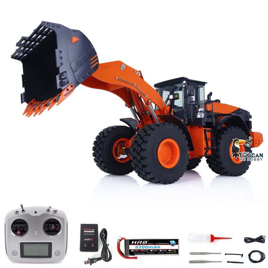 Fast Free Shipping JDMODEL Metal 1/14 RC RTR Hydraulic Loader JDM-198 ZW370 Models W/ 2-Speed Transmission Battery Pump Servo ESC