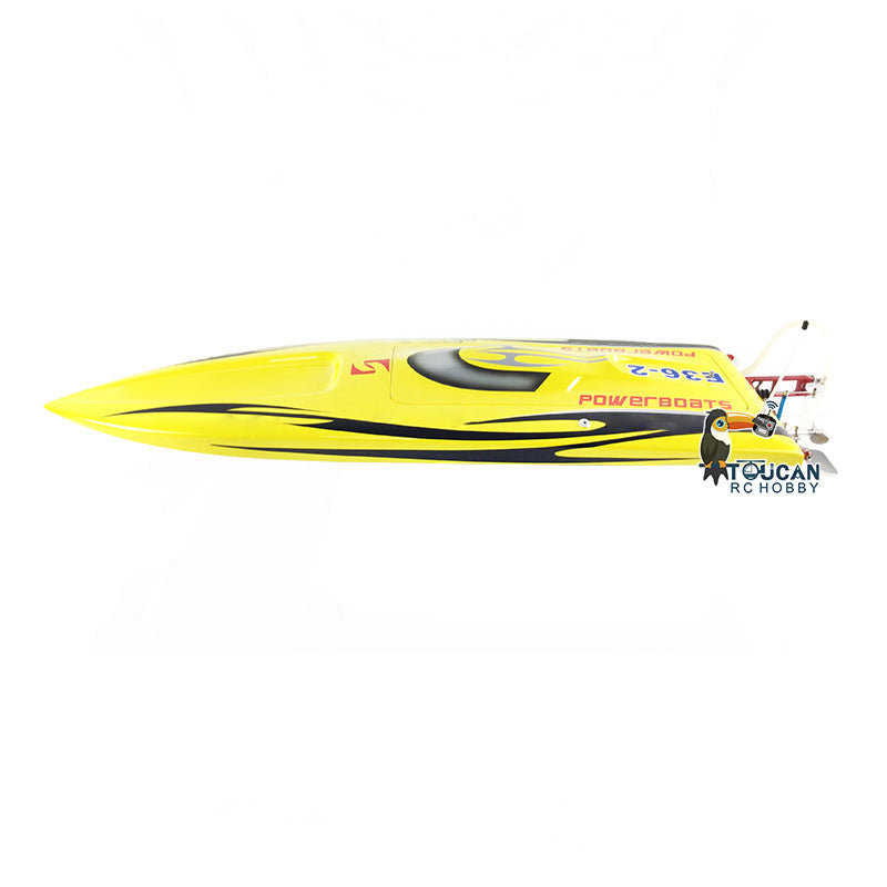 E36 Fiber Glass 2.4Ghz Electric Race PNP RC Boat W/ Motor Servo ESC Hardware W/O Battery DIY Model 845*245*130mm 75-80km/h