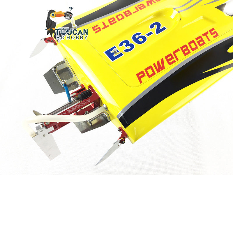 E36 Fiber Glass 2.4Ghz Electric Race PNP RC Boat W/ Motor Servo ESC Hardware W/O Battery DIY Model 845*245*130mm 75-80km/h