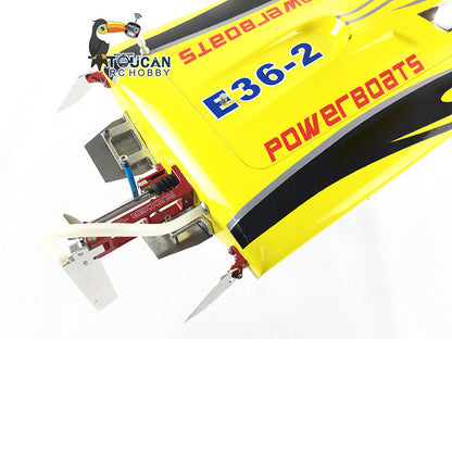 E36 Fiber Glass 2.4Ghz Electric Race PNP RC Boat W/ Motor Servo ESC Hardware W/O Battery DIY Model 845*245*130mm 75-80km/h