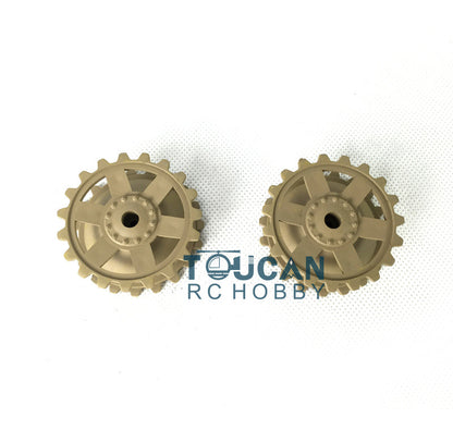 TOUCAN RC HOBBY IN Stock Plastic Sprockets Road Wheels Idlers Accessories Pack Decal Assembled Chassis For HL 1/16 3858 RC Tank Vehicle DIY Model