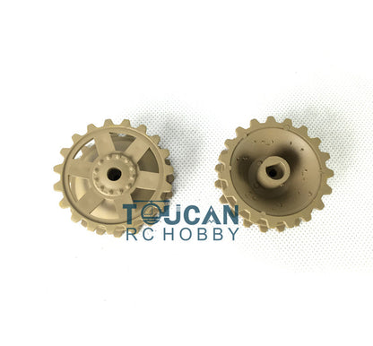 TOUCAN RC HOBBY IN Stock Plastic Sprockets Road Wheels Idlers Accessories Pack Decal Assembled Chassis For HL 1/16 3858 RC Tank Vehicle DIY Model