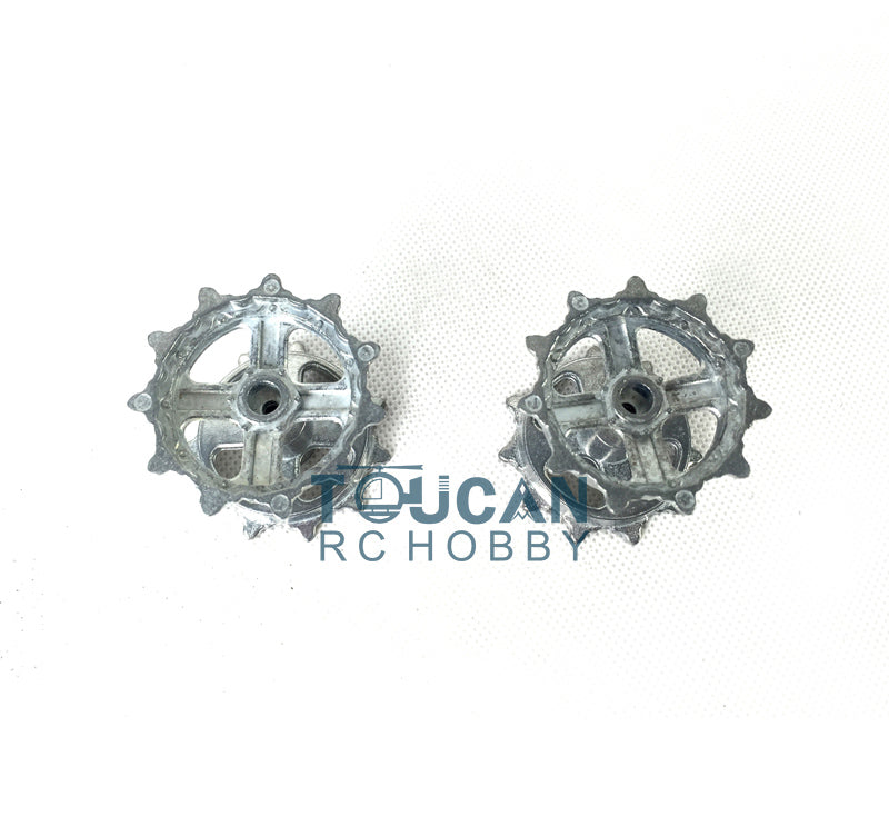 TOUCAN RC HOBBY Henglong 1/16 Metal Tracks Sprocket Road Wheels Idlers Mudguard Protection Net Machine Gun For 3899 3899A Tank Vehicle Model