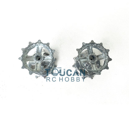TOUCAN RC HOBBY Henglong 1/16 Metal Tracks Sprocket Road Wheels Idlers Mudguard Protection Net Machine Gun For 3899 3899A Tank Vehicle Model
