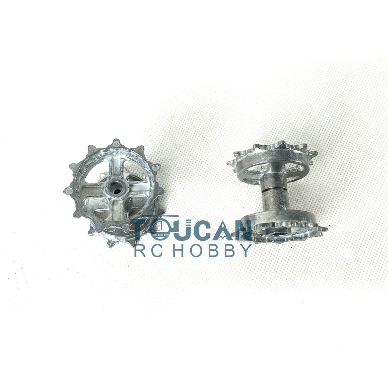 TOUCAN RC HOBBY Henglong 1/16 Metal Tracks Sprocket Road Wheels Idlers Mudguard Protection Net Machine Gun For 3899 3899A Tank Vehicle Model