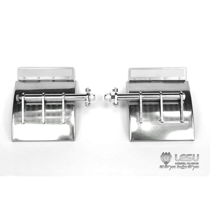 US Stock LESU Metal Mud Guard Fenders W/ logo for TAMIYA 1/14 KING Remote Control Globe Tractor Truck DIY Model Part