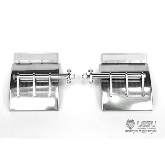 US Stock LESU Metal Mud Guard Fenders W/ logo for TAMIYA 1/14 KING Remote Control Globe Tractor Truck DIY Model Part