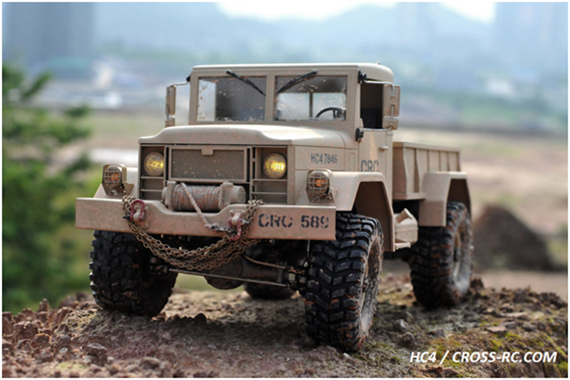 CROSSRC 1/10 HC4 4WD Radio Control Off Road Car Military Unassembled Truck Crawler KIT Hobby Model W/O Battery