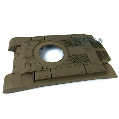 TOUCAN RC HOBBY Plastic Upper Hull Spare Part For Henglong 1/16 Scale RC Tank China ZTZ 99 3899/German Stug III 3868/German Panzer III L 3848/USA M26 Pershing 3838