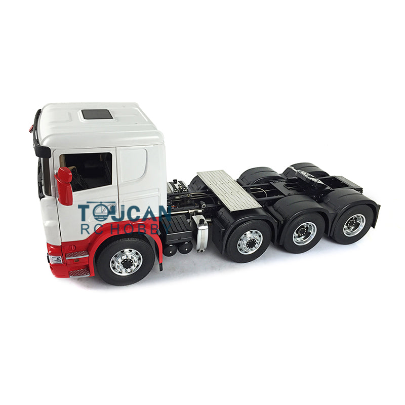 LESU 1/14 8*8 RC Tractor Truck Car Model Painted Metal Chassis W/ Cabin Set Servo 540 Motor Gearbox W/O LCabin Roof Servo