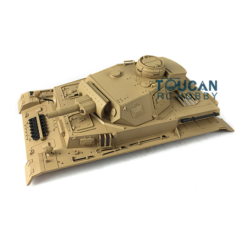 TOUCAN RC HOBBY Henglong 1/16 Scale German Panzer IV F RC Tank 3858 Remote Control Model Plastic Turret & Upper Hull