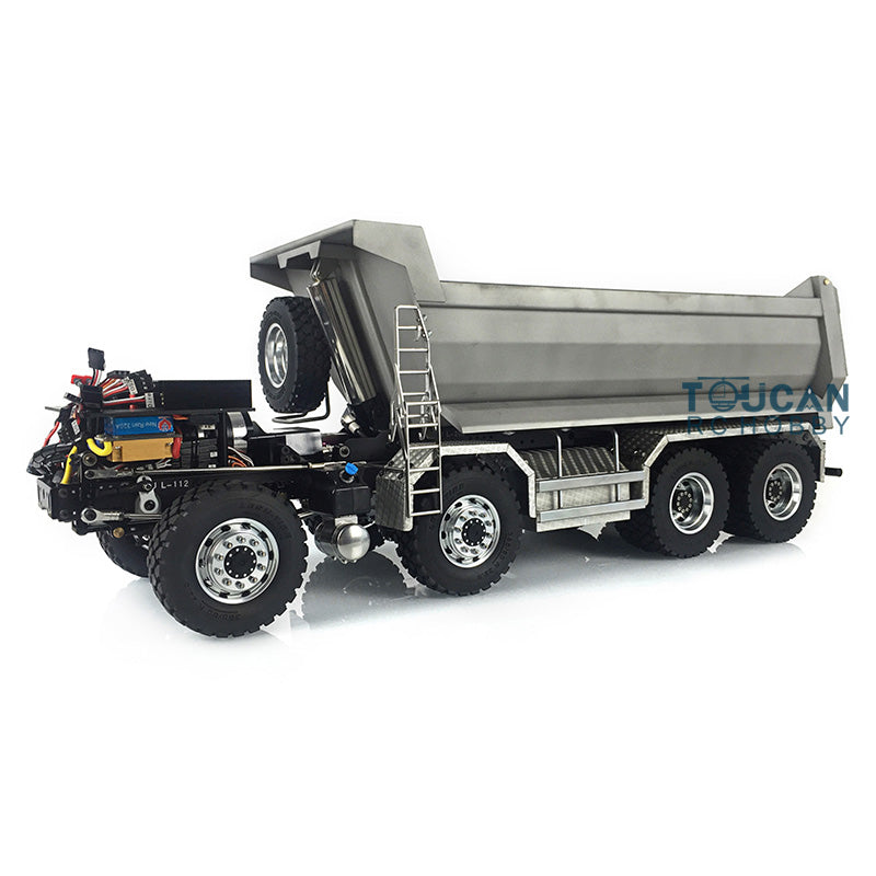 LESU TGS Cabin 1/14 8*8/6*6 Metal RC Dumper Truck Hydraulic Contruction Vehicle 540 Brushed Motor Light Sound for Professional Model Hobbyists