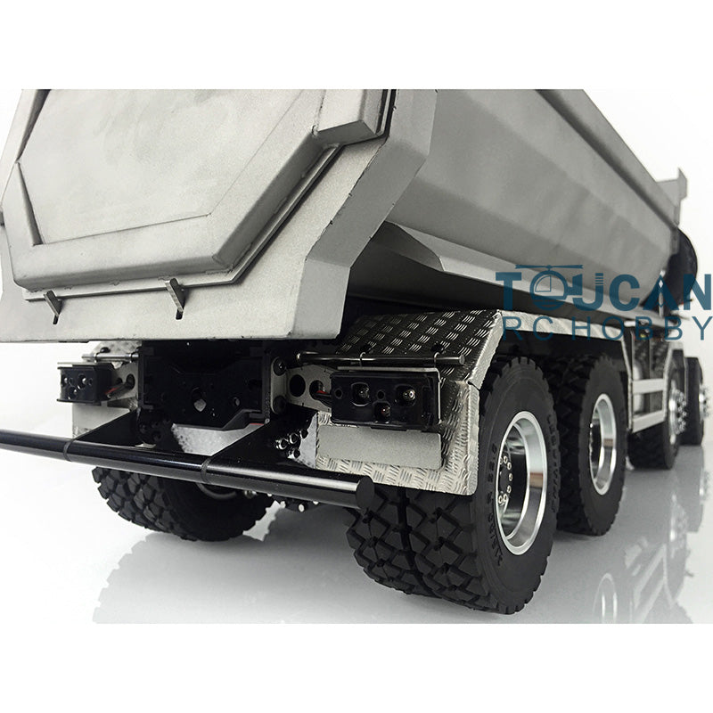 LESU TGS Cabin 1/14 8*8/6*6 Metal RC Dumper Truck Hydraulic Contruction Vehicle 540 Brushed Motor Light Sound for Professional Model Hobbyists