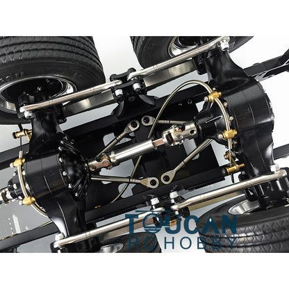 LESU 6x6/6x4 Metal Chassis 20130016-A/B with 2 Speed Transmission for 1/14 DIY TAMIYA 3363 1851 Tractor Truck Model Spare Part