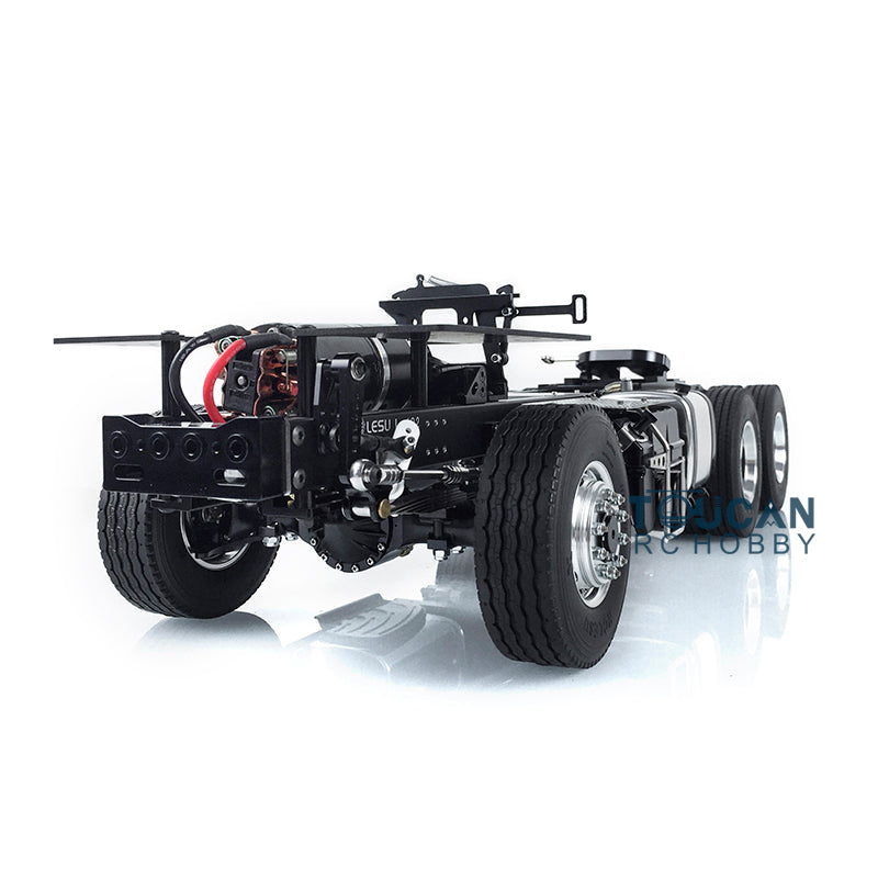 LESU 6x6/6x4 Metal Chassis 20130016-A/B with 2 Speed Transmission for 1/14 DIY TAMIYA 3363 1851 Tractor Truck Model Spare Part
