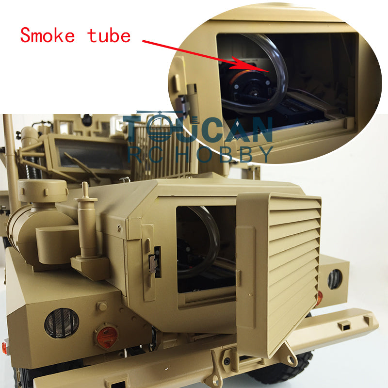 HG 1/12 6*6 RC 6x6 MRAP Vehicle P602 16CH Radio Explosion Proof Truck Outdoor Remote Control w/ Radio System ESC Motor