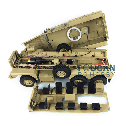 HG 1/12 6*6 RC 6x6 MRAP Vehicle P602 16CH Radio Explosion Proof Truck Outdoor Remote Control w/ Radio System ESC Motor