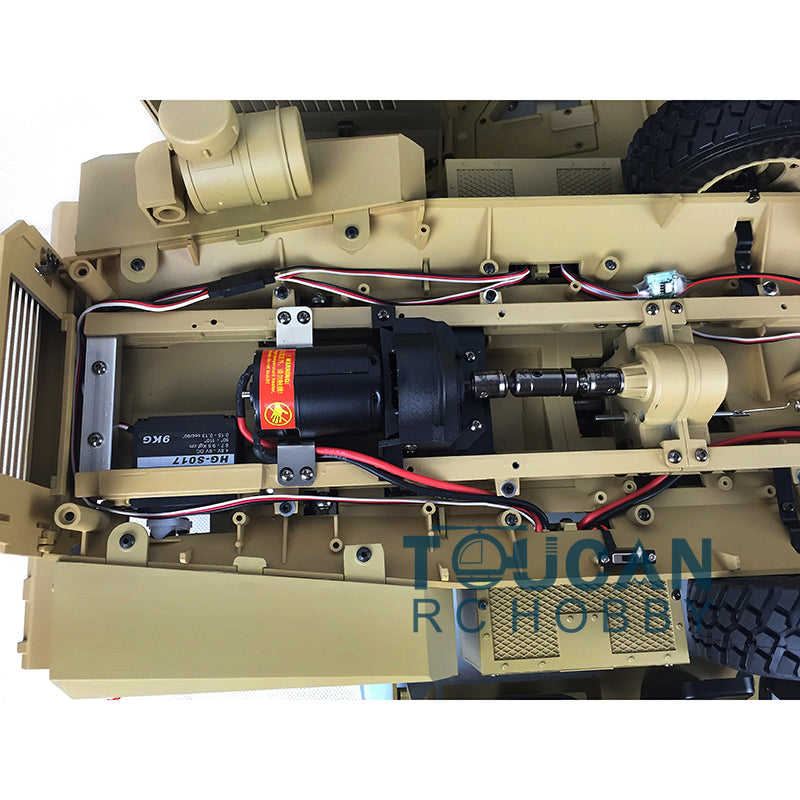 HG 1/12 6*6 RC 6x6 MRAP Vehicle P602 16CH Radio Explosion Proof Truck Outdoor Remote Control w/ Radio System ESC Motor