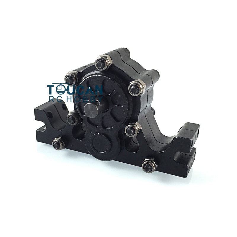 Metal CNC Gear Mount Link Rod Foot Plate Equipment Rack Ladder Plastic Kettle Tool Box Transfer Case Differential Lock Fixing Base for 1/14 TAMIYA RC Tractor Truck