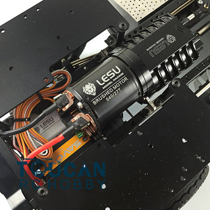 In Stock LESU Metal RC Assembled Heavy-duty Chassis for 1/14 Scale 1851 3363 Tractor Truck 3 Speed Transmission Highline Equipment Rack Truck UpgradeParts