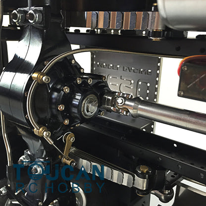 In Stock LESU Metal RC Assembled Heavy-duty Chassis for 1/14 Scale 1851 3363 Tractor Truck 3 Speed Transmission Highline Equipment Rack Truck UpgradeParts