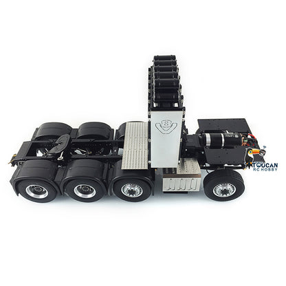 LESU 8x8 Metal RC Truck Chassis Aluminum Alloy Heavy-Duty Frame 2-Speed Transmission Equipment Rack 540 Brushed Motor for 1/14 RC TAMIYA R620 3363 1851 DIY Models