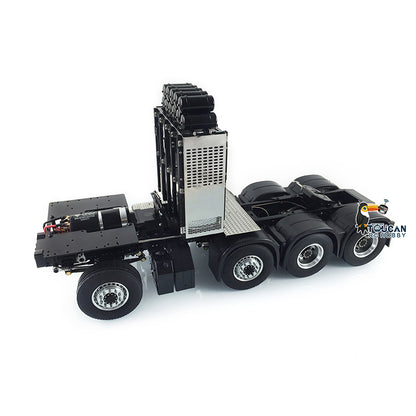 LESU 8x8 Metal RC Truck Chassis Aluminum Alloy Heavy-Duty Frame 2-Speed Transmission Equipment Rack 540 Brushed Motor for 1/14 RC TAMIYA R620 3363 1851 DIY Models