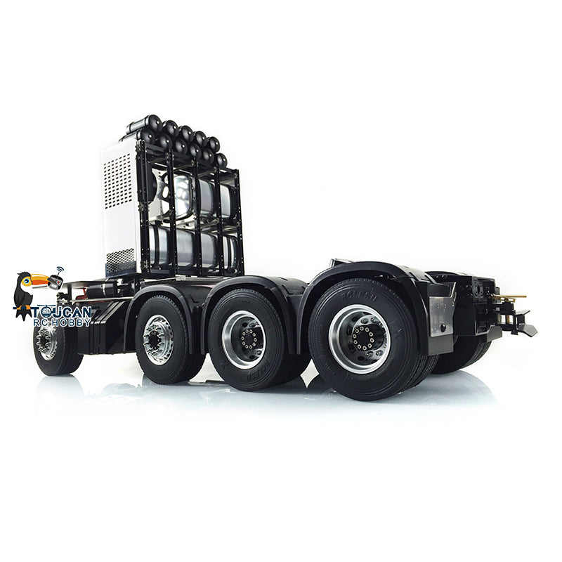 LESU 8x8 Metal RC Truck Chassis Aluminum Alloy Heavy-Duty Frame 2-Speed Transmission Equipment Rack 540 Brushed Motor for 1/14 RC TAMIYA R620 3363 1851 DIY Models