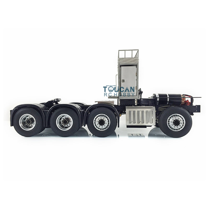 1/14 LESU 8*8 2 Speed Heavy-duty Metal Chassis Radio Control Tractor Truck 3363 1851 DIY Car Model W/ Equipment Rack Motor Servo
