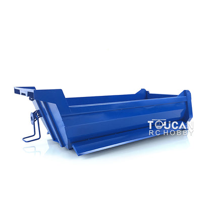 LESU 1/14 8x8 Metal Hydraulic RC Dump Truck Tipper 2 Speed Transmission Axles With Differential Lock FlySky I6S Remote Controller Sound Light System