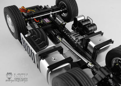 LESU 6x6/6x4 Metal Chassis 20130016-A/B with 2 Speed Transmission for 1/14 DIY TAMIYA 3363 1851 Tractor Truck Model Spare Part