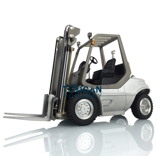 TOUCAN RC HOBBY LESU RC 1/14 Hydraulic forklift Transfer Car Truck Model ESC Motor Light Sound System Metal Front Rear Wheel Hub Toolbox