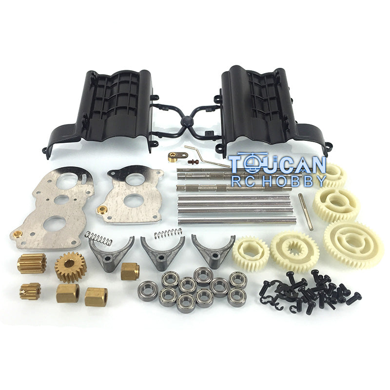 DIY Parts Plastic Gearbox Side Skirt Car Shell Cabin Battery Box Front Face Parts Bumper Second Plate Rear View Mirror Light Mudguard Sticker for 1/14 HH Tractor Truck Model