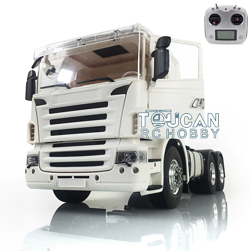 LESU 1/14 6*6 RC Tractor Truck Metal Chassis DIY Cabin Model W/ i6S Radio Controller 320A ESC Servo 540 Motor 2 Speed Gearbox