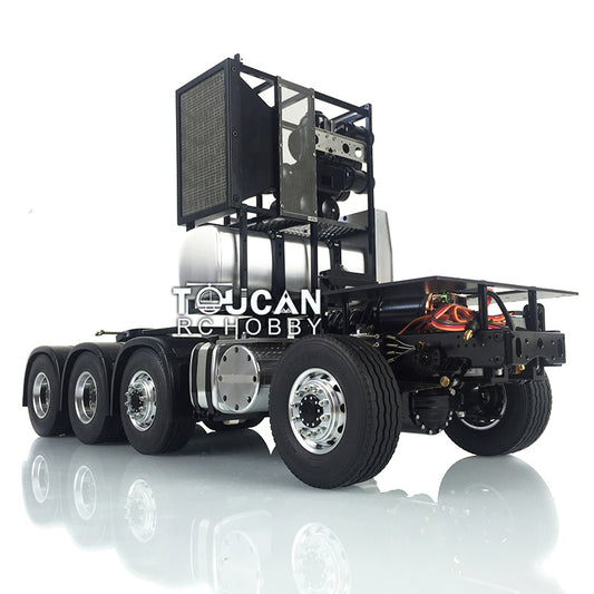 LESU 1/14 8*8 Tractor Truck Car RC Model Metal Chassis W/ Cabin Set 2Speed Gearbox Servo 540 Motor Equipment Rack