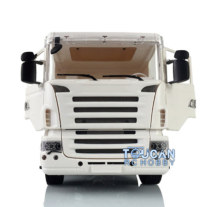 LESU 1/14 8*8 Kits Tractor Truck RC Metal Chassis W/ Servo 540 Power Motor 540 Power Motor ABS Cabin Parts Set Cabin Roof