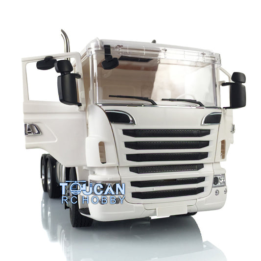 R730 Cabin 1/14 Scale Remote Controlled LESU Metal 6*6 Chassis Tractor Truck Model Motor Servo G-2616 Chimney Cabin Roof