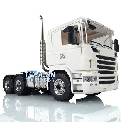 R730 Cabin 1/14 Scale Remote Controlled LESU Metal 6*6 Chassis Tractor Truck Model Motor Servo G-2616 Chimney Cabin Roof