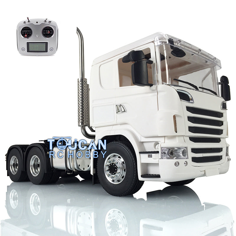 1/14 Scale Remote Controlled LESU Metal 6*6 Chassis Radio Controller Tractor Truck Model R730 Cabin G-6216 Chimney Motor Servo ESC