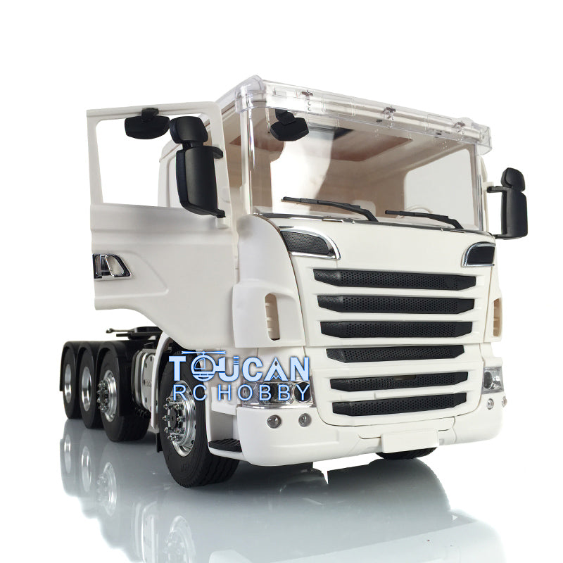 1/14 8*8 LESU Kit Tractor Truck Car RC Model Metal Chassis W/ Cabin 2Speed Gearbox Servo 540 Motor Cabin Roof Set
