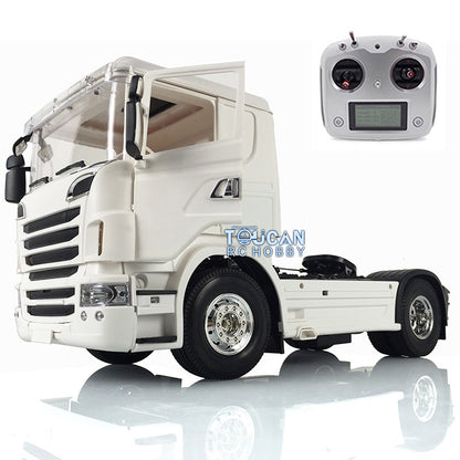 Toucan Hobby 1/14 RC Tractor Truck Radio Controlled Car Model R730 Motor Front Roof Lights Air Conditioner DIY Electric Vehicle