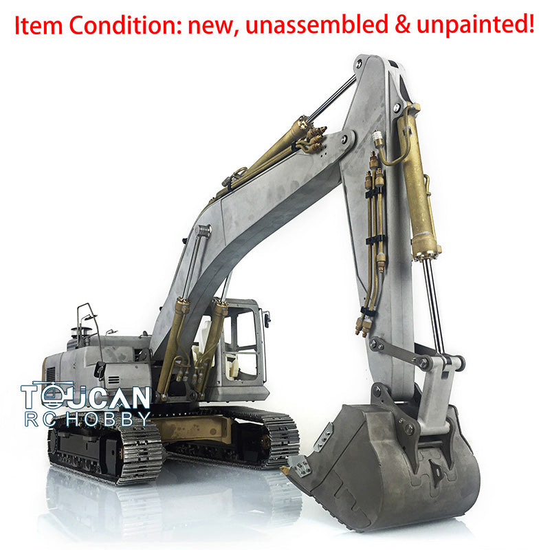 LESU PC360 1/14 Metal RC Hydraulic Excavator B0002 8MPa Oil Pump System Brushed Motor Lighting DIY Construction Model for Hobby Builders